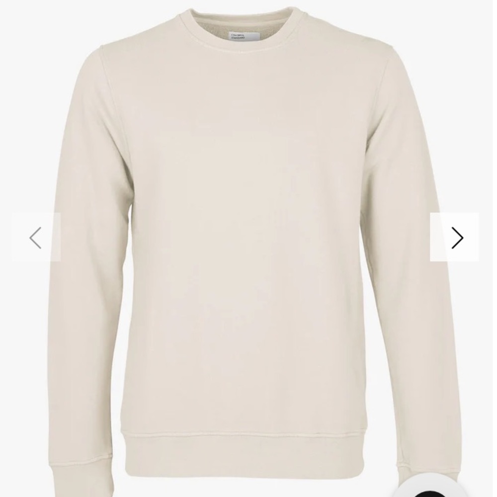 Colorful Standard Ivory Crewneck Sweatshirt - Men’s Large